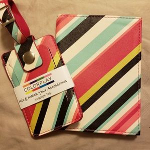 Pink Luggage Tag and Passport case set